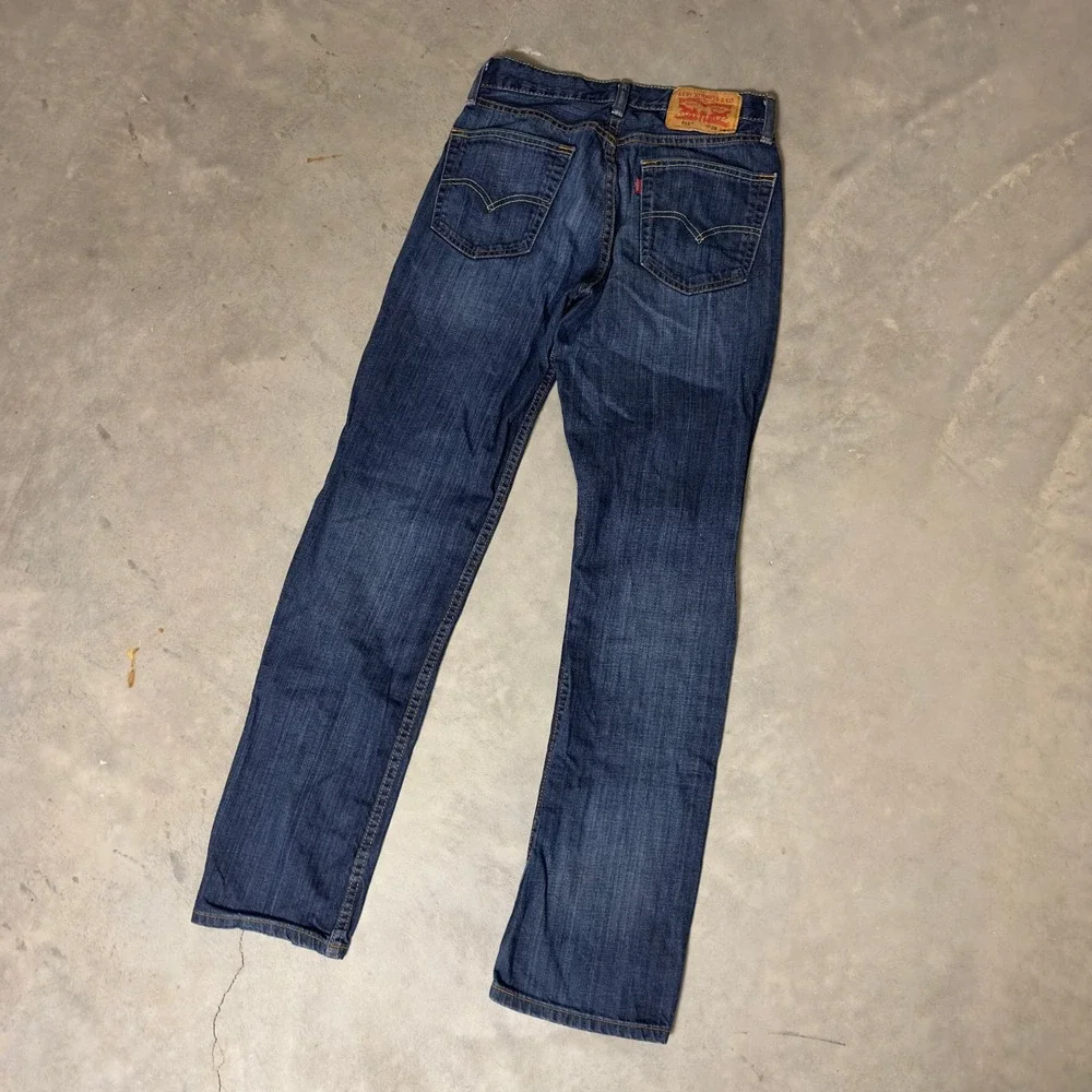 Levi's 514 Straight Leg Jeans Mens 28x32‎ Blue Dark Wash Casual Streetwear Baggy